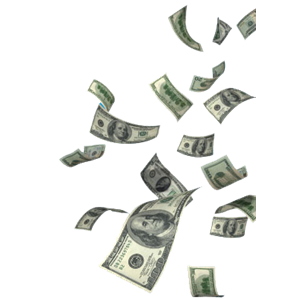 Falling money PNG-15414